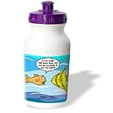Londons Times Fish Fishing Deep Beneath Cartoons - Are Fish Really Brain Food - Water Bottles