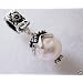 Silver, Freshwater Pearl,charm Dangle Bead. Fits European