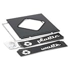 Recycling System Lid, Black, 8 Square Opening for Waste or Plastic SAF2989BL