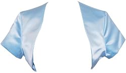 Satin Bolero Jacket Cover-up Cap Sleeve Prom Bridesmaid Junior & Junior Plus Size