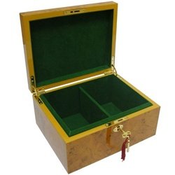 Luxurious Burlwood Chess Box 31we5S 6IsL Luxurious Burlwood Chess Box