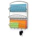 Three Tiered Letter Holder - Wall Mounted (Chrome) (15.75