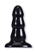 Doc Johnson Triple Ripple Butt Plug, Large, Black