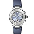 Cartier Women's W1020013 Chronoscaph Blue Sunburst Dial Watch by Cornerwind Media