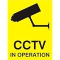 WARNING CCTV SIGN - SMALL WINDOW STICKER CCTV IN OPERATION