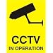 WARNING CCTV SIGN - SMALL WINDOW STICKER CCTV IN OPERATION