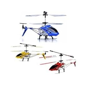 2012 Syma s107 RC helicopter 3 Combo Set Blue, Red, and Yellow Bundle! from Helicopter Gyros