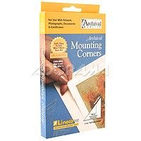 Lineco Self-Adhesive Polypropylene Mounting Corners - 1.25