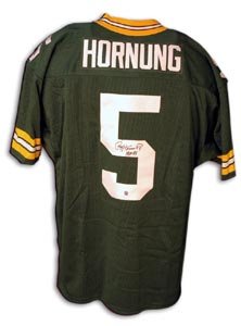Paul Hornung Signed Green Bay Packers Throwback Jersey - HOF 86