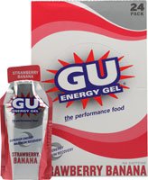 GU Energy Labs Energy Gel - No Caffeine Strawberry Banana -- 24 Packets