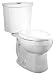 American Standard 2888.216.020 H2Option Siphonic Dual Flush Right Height Round Front  Two-Piece Toilet, White