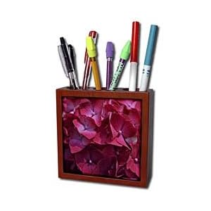 WhiteOak Photography Floral Prints - Beautiful dark pink hydrangeas - Tile Pen Holders-5 inch tile pen holder