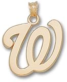 Washington Nationals W 3/4 Charm/Pendant -14K/10K, Stainless Steel or Gold Plated
