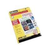 25K Laminating Pouches Menu 3Mil