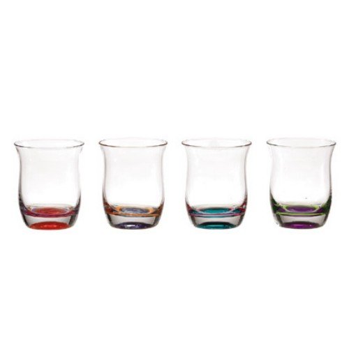 DANSK CRYSTAL SPECTRA TUMBLERS SET OF 4