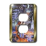 Cindy Thorrington Haggerty Little Artists - Wizard of Love - Light Switch Covers - 2 plug outlet cover