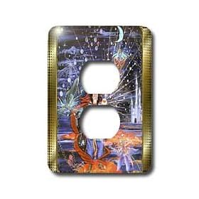 Cindy Thorrington Haggerty Little Artists - Wizard of Love - Light Switch Covers - 2 plug outlet cover