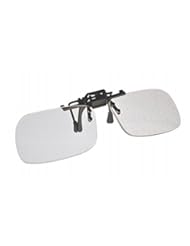 BISS: Small Clear Clip-on Flip-up Magnifying Reading Glasses +2.00 Diopter - VS Eyewear
