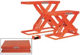 Heavy Duty Scissor Lift Table 48 X 24 Foot Operated 3000 Lb. Capacity