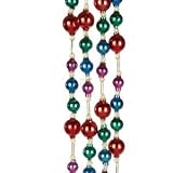 Kurt Adler 6' Glass Bead Multicolor Garland