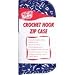 Susan Bates Suede Microfiber Zip Crochet Hook Case