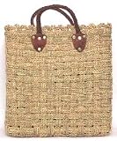 Moroccan Straw Summer Beach / Shopper / Tote Bag 15x15x10