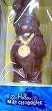 Giant Chocolate Easter Bunny Hip Hop Bunny Dude with Hip Hop Hat and Gold Chain Hollow Milk Choclate Bunny 14 Oz