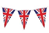 Union Jack Triangular Bunting 25 Pendant Flags @ 7m long