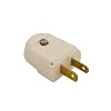 Leviton 101-WP 2 Wire Plug, Light Duty, Polarized, White