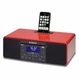 Roberts SOUND-MP43-RED CD DAB/FM Radio with Integrated iPod Dock in Red