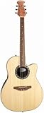 Applause AE128-4 Super Shallow Acoustic-Electric Guitar, Natural