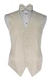 Tuxedo Vest - Venetian Collection Ivory with Coordinating Bowtie