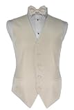 Tuxedo Vest - Venetian Collection Ivory with Coordinating Bowtie
