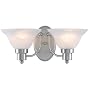 Hardware House 544478 16-Inch by 7-1/2-Inch Brushed Nickel Bath/Wall Lighting Fixture