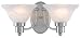 Hardware House 544478 16-Inch by 7-1/2-Inch Brushed Nickel Bath/Wall Lighting Fixture Image