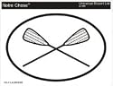 Lacrosse Oval Bumper Sticker