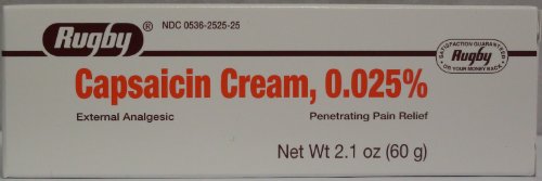 Rugby Capsaicin 0.025% Cream *Compare to Zostrix* 2.1oz