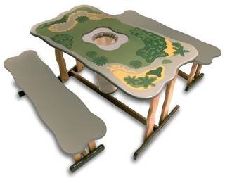 Childrens Toyshop  Toys : I'm Toy 91016 Dinozone Table And Bench