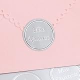 Silver Mis Quince Envelope Seals (pack of 50)