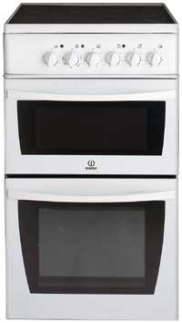 50cm Electric Cooker c/w 4 Zone Ceramic Hob White (KD3C1WG_WH)