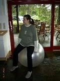 Gymnastikball 85cm silber/weiß, Classic, TÜV/GS