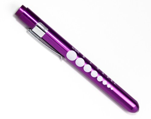 QIBOX® Medical First Aid LED Penlight Flashlight Torch Doctor Nurse EMT Emergency Pen Light (Purple)