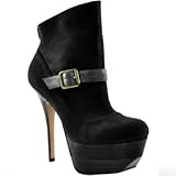IMAGE OF Wild Pair Womens Kristin Wp Platform Ankle Boot Black Suede 5.5