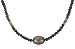 14k Yellow Gold 9-10mm Peacock Baroque Freshwater Cultured Pearl and Multi-Green Tourmaline Necklace, 17\