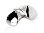 Designer Molten Tear Drop Silver Cufflinks with Gift Box