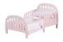 Slumber Time by Simmons Kids Furniture Loft Style Toddler 2 in 1 Convertible Bed, Pink