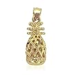 10 KT Solid Yellow Gold Pineapple Pendant 10K Charm