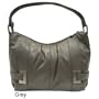 MICHAEL Michael Kors Iona Medium Top Zip Grey Shoulder Bag