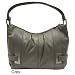 MICHAEL Michael Kors Iona Medium Top Zip Grey Shoulder Bag