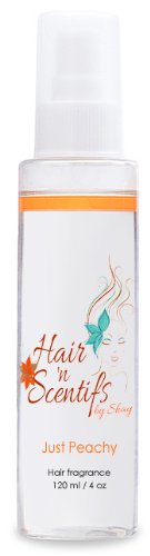 Hair Fragrance - Freshens Your Hair - Blocks Odors - Leaves Hair Fresh and Scented Between Shampoos - Scent (Just Peachy)